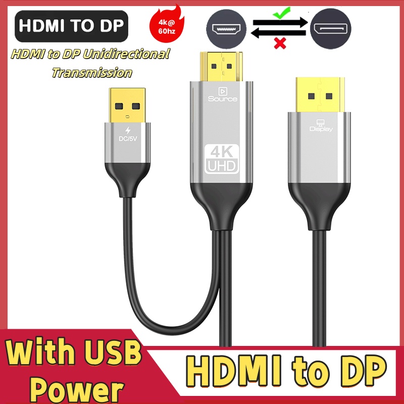 HDMI To DisplayPort Cable HDMI - Tablet Lap Desk ulasan dan harga