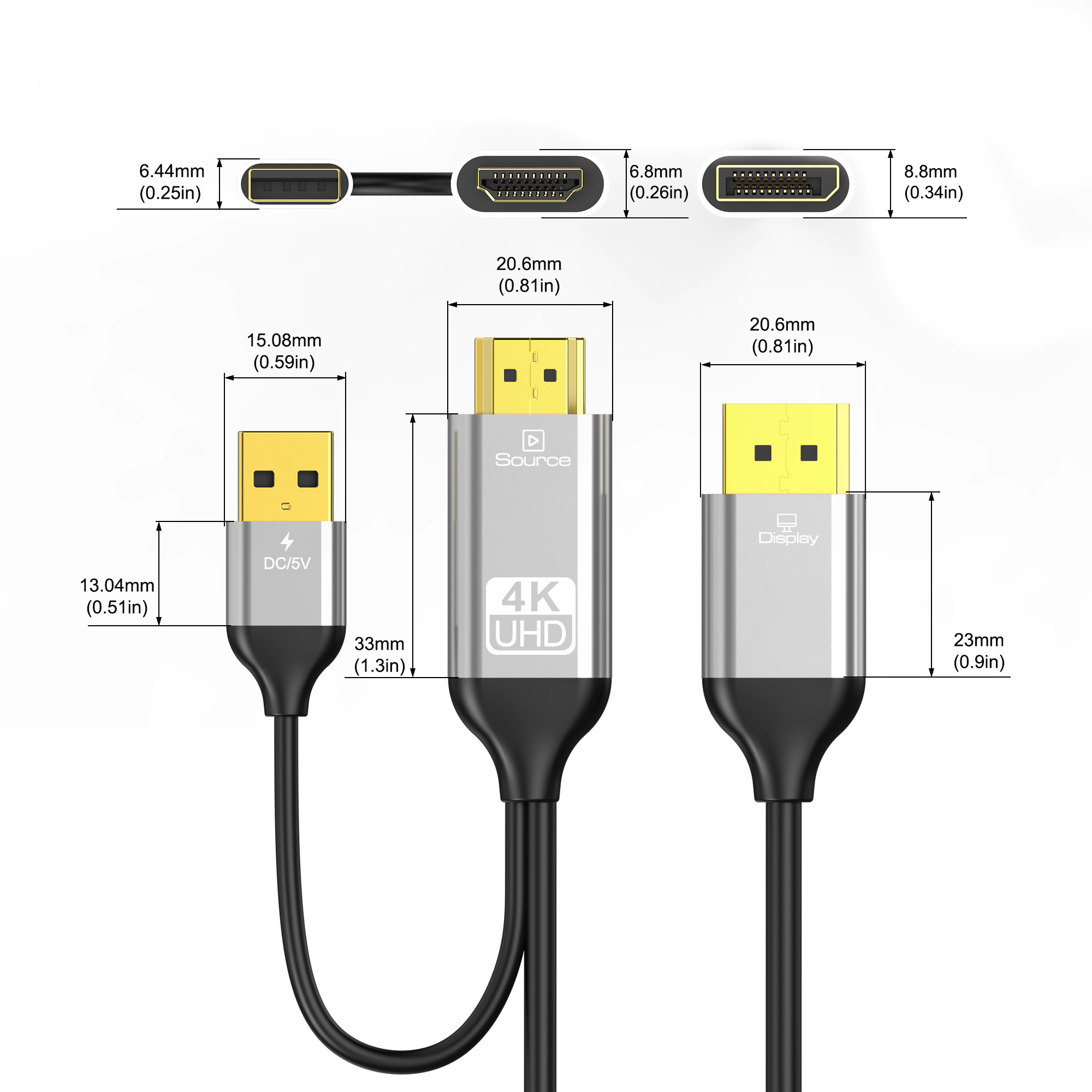 HDMI To DisplayPort Cable HDMI - Tablet Lap Desk ulasan dan harga